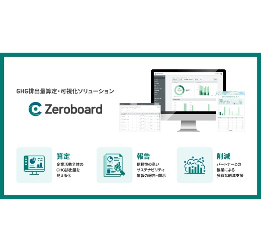 GHG（温室効果ガス）排出量算定・可視化ソリューション「Zeroboard」